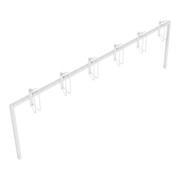 Schake Reihenparker Gesamtlänge 3000 mm, 6 Einstellplätze, Fahrradeinstellung einseitig, gerade 90°, verzinkt,-5