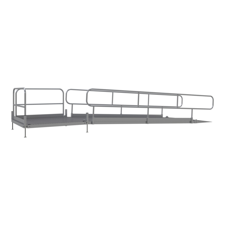 Schake Rollstuhlrampe aus Aluminium zum barrierefreien