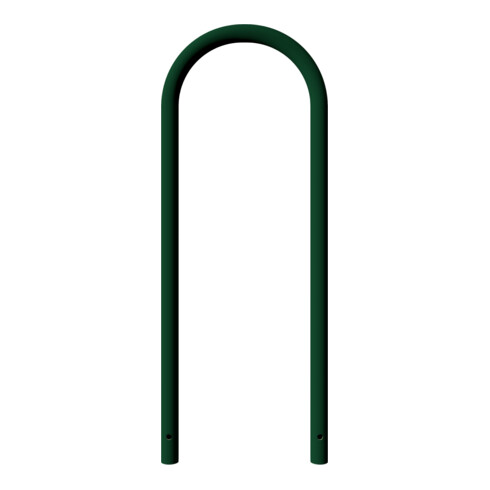 Schake Rundbügel Ø 48 x 2,5 mm Breite: 460 mm, Höhe: 1200 mm ohne Querholm, beschichtet, RAL 6005, zum Einbetonieren