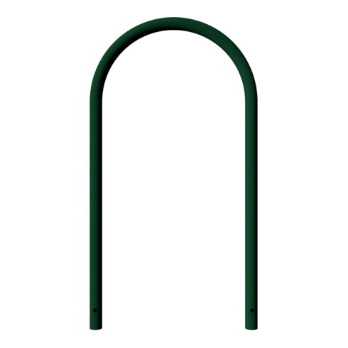 Schake Rundbügel Ø 48 x 2,5 mm Breite: 650 mm, Höhe: 1200 mm ohne Querholm, beschichtet, RAL 6005, zum Einbetonieren