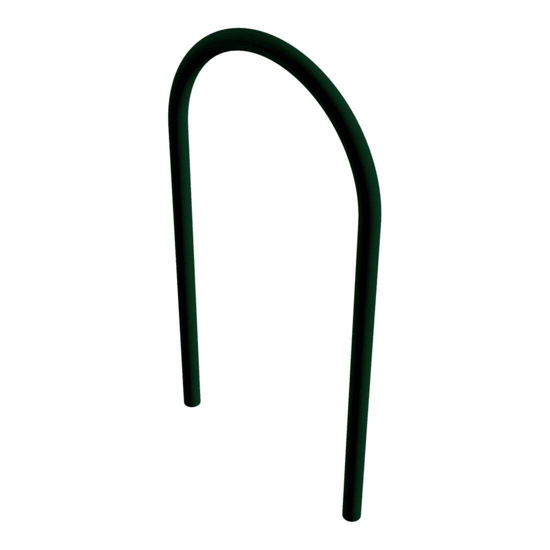 Schake Rundbügel Ø 48 x 2,5 mm Breite: 650 mm, Höhe: 1200 mm ohne Querholm, beschichtet, RAL 6005, zum Einbetonieren