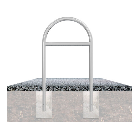 Schake Rundbügel Ø 48 x 2,5 mm Breite: 650 mm, Höhe: 1200 mm, zum Einbetonieren