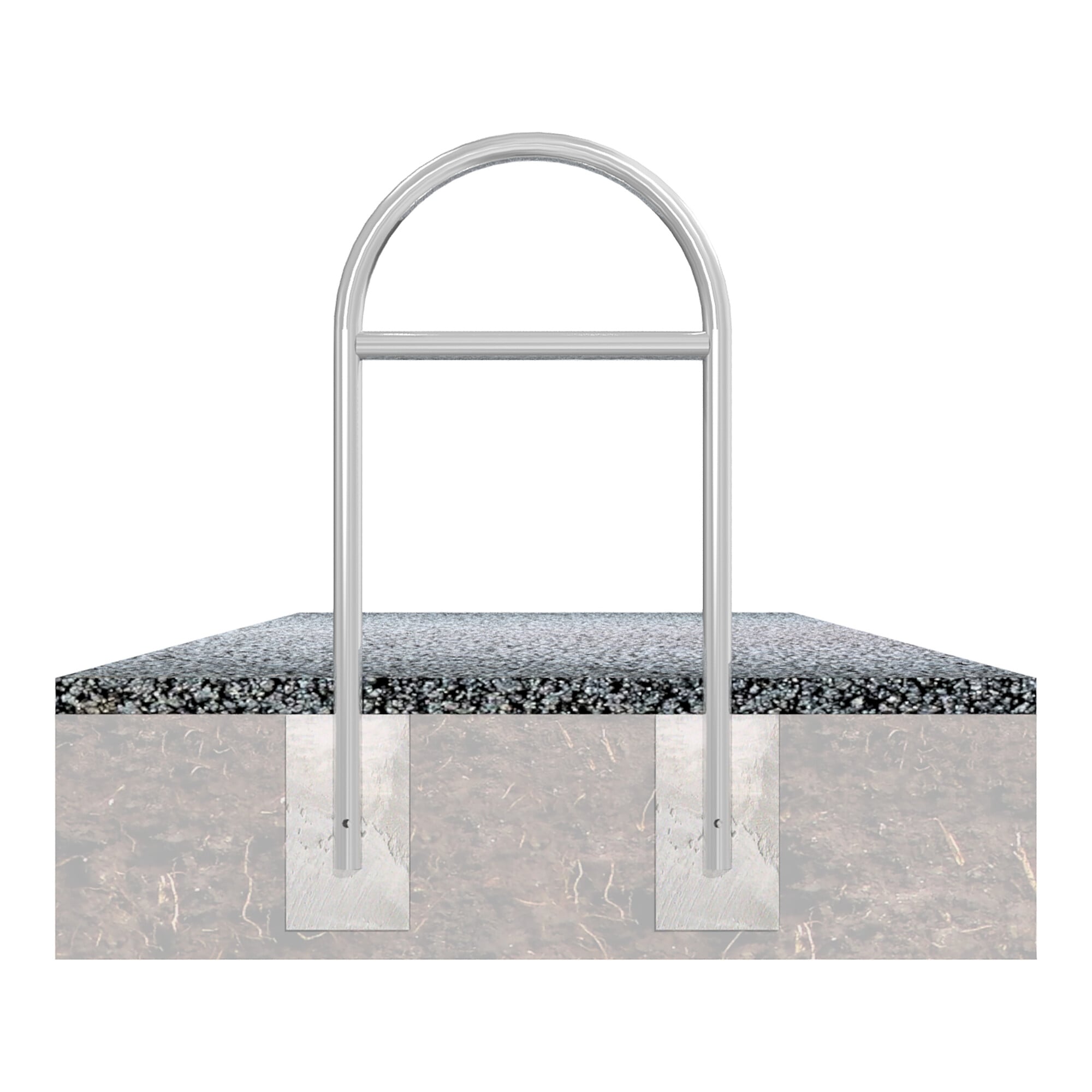 Schake Rundbügel Ø 48 x 2,5 mm Breite: 650 mm, Höhe: 1200 mm, zum Einbetonieren