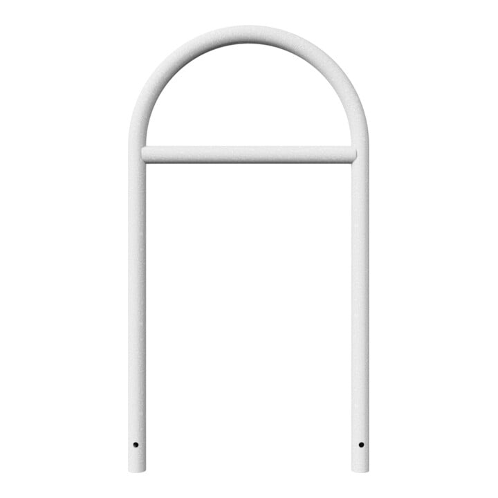 Schake Rundbügel aus Stahlrohr Ø 48 x 2,5 mm Breite: 650 mm, Höhe: 1200 mm + Querholm, zum Einbetonieren