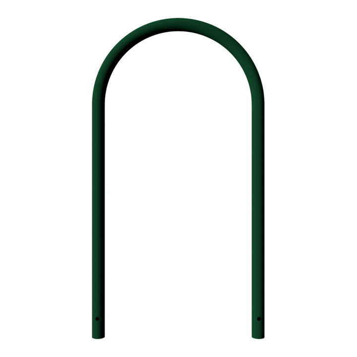 Schake Rundbügel Ø 48 x 2,5 mm Breite: 650 mm, Höhe: 1200 mm ohne Querholm, beschichtet, RAL 6005, zum Einbetonieren