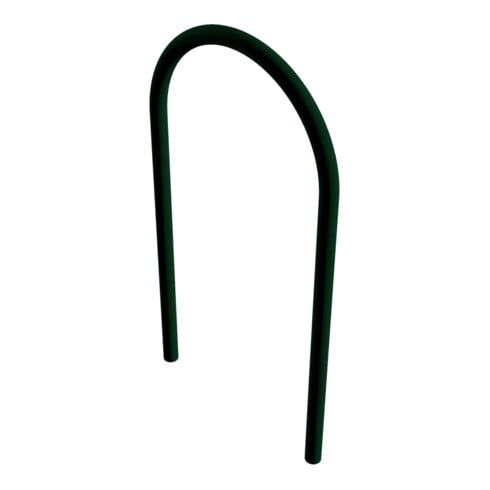 Schake Rundbügel Ø 48 x 2,5 mm Breite: 650 mm, Höhe: 1200 mm ohne Querholm, beschichtet, RAL 6005, zum Einbetonieren