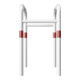 Schake Säulenschutz zum Einbetonieren, Breite: 600mm x: 600mm, Höhe Überflur: 650mm, weiss rot-4