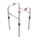 Schake Säulenschutz zum Einbetonieren, Breite: 600mm x: 600mm, Höhe Überflur: 650mm, weiss rot