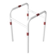 Schake Säulenschutz zum Einbetonieren, Breite: 800mm x: 800mm, Höhe Überflur: 800mm, weiss rot-2