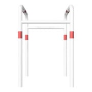 Schake Säulenschutz zum Einbetonieren, Breite: 800mm x: 800mm, Höhe Überflur: 800mm, weiss rot-5