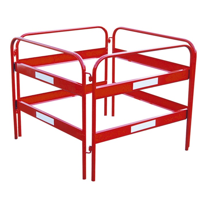 Set Schake Schalungsplatten mit Kantenschutz, Länge: 1000 mm, Breite: 500 mm, mit Kantenschutz + Schake Stapelpalette + Schake Schalungsplatten SET LxB 1000x500 mm + Schake Balkenzwinge