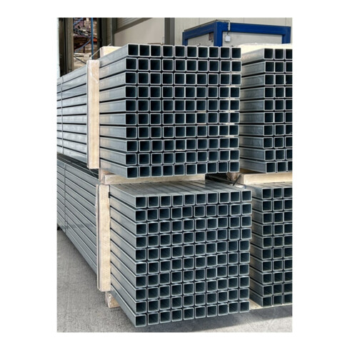 Schake Schaftrohr 40 x 40 mm verzinkt, Länge: 3,00 m