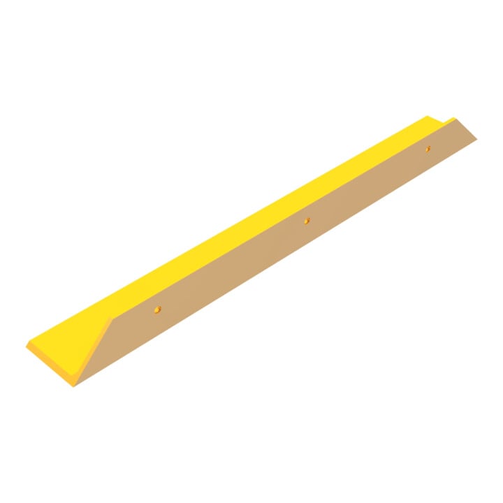 Schake Schrammbord Stahlwinkel 100x150x10 mm + Gehrung 45°, Anfahrschutz für Gabelstapler, Hubwagen etc. Gesamtlänge: 1200 mm zum Aufdübeln