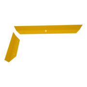 Schake Schrammbord Stahlwinkel 100x150x10 mm + Gehrung 45°, Anfahrschutz für Gabelstapler, Hubwagen etc. Gesamtlänge: 1500 mm zum Aufdübeln