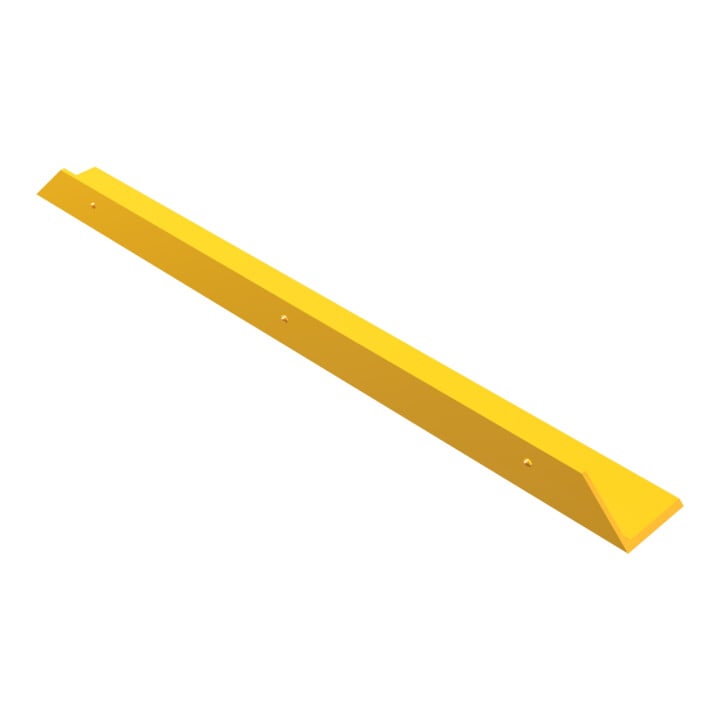 Schake Schrammbord Stahlwinkel 100x150x10 mm + Gehrung 45°, Anfahrschutz für Gabelstapler, Hubwagen etc. Gesamtlänge: 1500 mm zum Aufdübeln