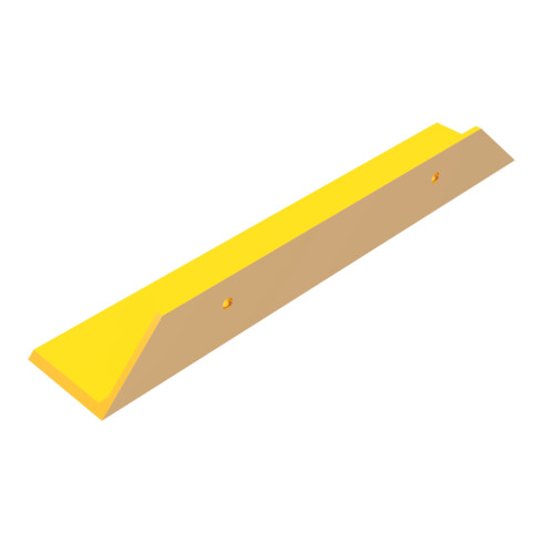 Schake Schrammbord Stahlwinkel 100x150x10 mm + Gehrung 45°, Anfahrschutz für Gabelstapler, Hubwagen etc. zum Aufdübeln