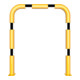 Schake Schutzbügel Ø76 mm, Breite 1000 mm, Höhe über Flur 1150mm, gelb / schwarz, zum Aufdübeln-2