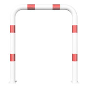 Schake Schutzbügel Ø76 mm, Breite 1000 mm, Höhe über Flur 1150mm, weiss / rot, zum Aufdübeln-2