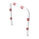 Schake Schutzbügel Ø76 mm, Breite 1000 mm, Höhe über Flur 1150mm, weiss / rot, zum Aufdübeln-4