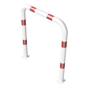 Schake Schutzbügel Ø76 mm, Breite 1000 mm, Höhe über Flur 1150mm, weiss / rot, zum Aufdübeln-4