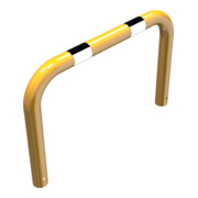 Schake Schutzbügel Ø76 mm, Breite 1000 mm, Höhe über Flur 250mm, zum Einbetonieren, gelb / schwarz-4