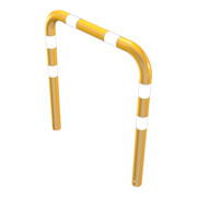 Schake Schutzbügel Ø76 mm, Breite 1000 mm, Höhe über Flur 650mm, zum Einbetonieren, gelb / schwarz-5