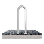 Schake Schutzbügel Ø76 mm, Breite 400 mm, Höhe über Flur 1150mm, weiss / rot, zum Aufdübeln