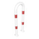 Schake Schutzbügel Ø76 mm, Breite 400 mm, Höhe über Flur 1150mm, weiss / rot, zum Aufdübeln-5