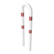Schake Schutzbügel Ø76 mm, Breite 400 mm, Höhe über Flur 1150mm, zum Einbetonieren, weiß / rot-2