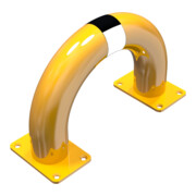 Schake Schutzbügel Ø76 mm, Breite 400 mm, Höhe über Flur 250mm, gelb / schwarz, zum Aufdübeln-4