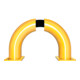 Schake Schutzbügel Ø76 mm, Breite 400 mm, Höhe über Flur 250mm, gelb / schwarz, zum Aufdübeln-5