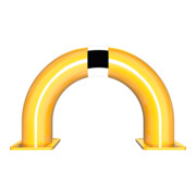 Schake Schutzbügel Ø76 mm, Breite 400 mm, Höhe über Flur 250mm, gelb / schwarz, zum Aufdübeln-5
