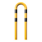 Schake Schutzbügel Ø76 mm, Breite 400 mm, Höhe über Flur 650mm, zum Einbetonieren, gelb / schwarz-5