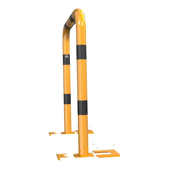 Set Schake Schutzbügel Ø76 mm, Breite 750 mm, Höhe über Flur 1150 mm + BefestigungsschraubensatzTyp 2