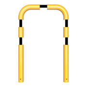 Schake Schutzbügel Ø76 mm, Breite 750 mm, Höhe über Flur 650mm, zum Einbetonieren, gelb / schwarz-5