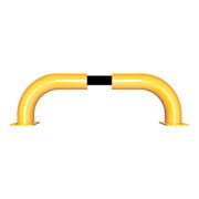 Schake Schutzbügel Ø76 mm, Breite 750 mm, Höhe über Flur 250mm, gelb / schwarz, zum Aufdübeln-5