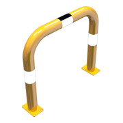 Schake Schutzbügel Ø76 mm, Breite 750 mm, Höhe über Flur 650mm, gelb / schwarz, zum Aufdübeln-4