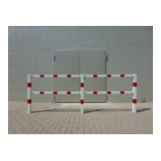 Schake Schutzgeländer Querholm Stahlrohr 60 x 40 mm inkl. Befestigungsmaterial: Sechskantschraube M16x60, Mutter M16, Länge: 800 mm-2