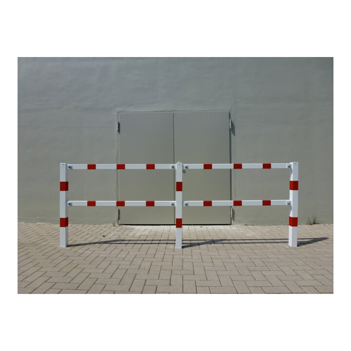 Schake Schutzgeländer Querholm Stahlrohr 60 x 40 mm inkl. Befestigungsschrauben M16x60, Länge: 1300 mm