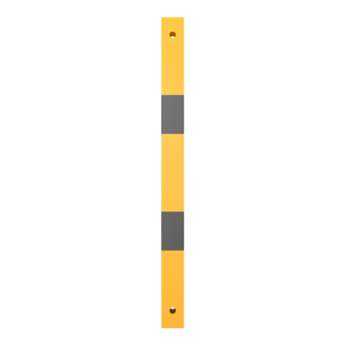 Schake Schutzgeländer Querholm Stahlrohr 60 x 40 mm inkl. Befestigungsschrauben M16x60, + schwarzen Warnstreifen Länge: 800 mm