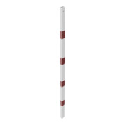 Schake Schutzgeländer Querholm Stahlrohr 60 x 40 mm inkl. Befestigungsschrauben M16x60, weiß / rot Länge: 1800 mm-4