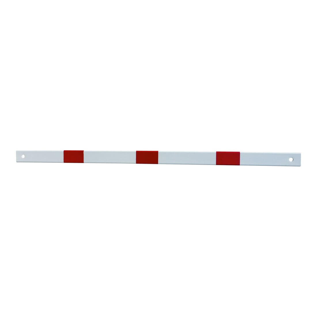 Schake Schutzgeländer Querholm Stahlrohr 60 x 40 mm inkl. Befestigungsschrauben M16x60, weiß / rot Länge: 1800 mm
