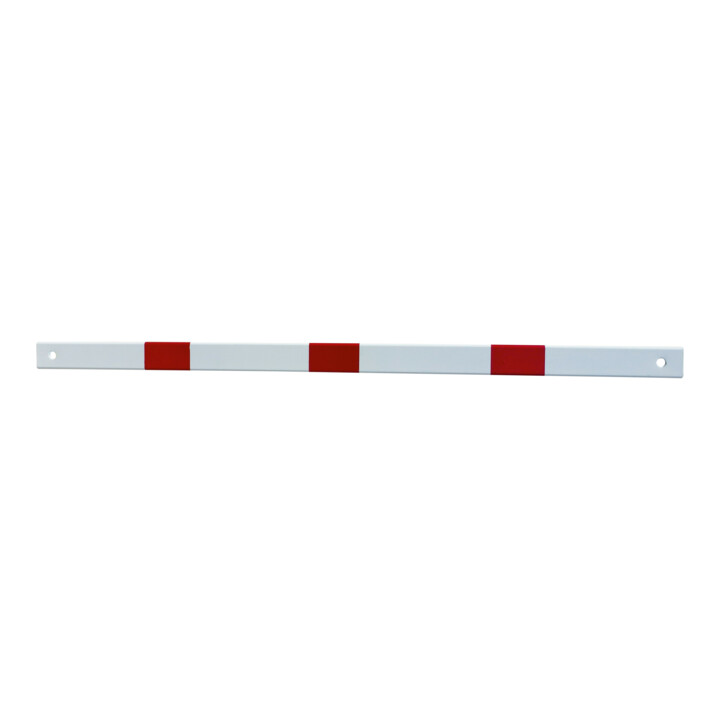Schake Schutzgeländer Querholm Stahlrohr 60 x 40 mm inkl. Befestigungsschrauben M16x60, weiß / rot Länge: 2300 mm