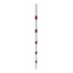 Schake Schutzgeländer Querholm Stahlrohr 60 x 40 mm inkl. Befestigungsschrauben M16x60, weiß / rot Länge: 2300 mm-5
