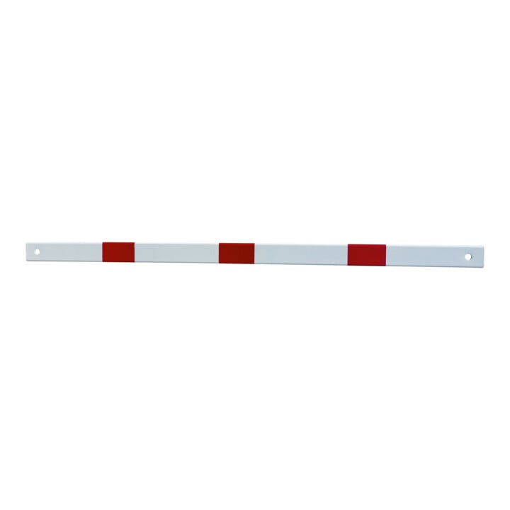 Schake Schutzgeländer Querholm Stahlrohr 60 x 40 mm inkl. Befestigungsschrauben M16x60, weiß / rot Länge: 800 mm