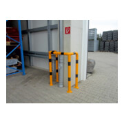 Schake Schutzwinkel 90°, Ø76 mm, 350 mm x 350 mm, Höhe über Flur 650mm, gelb / schwarz-2