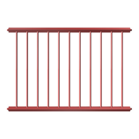 Schake Schutzzaun, Gitter 1500mm rot, beschichtet