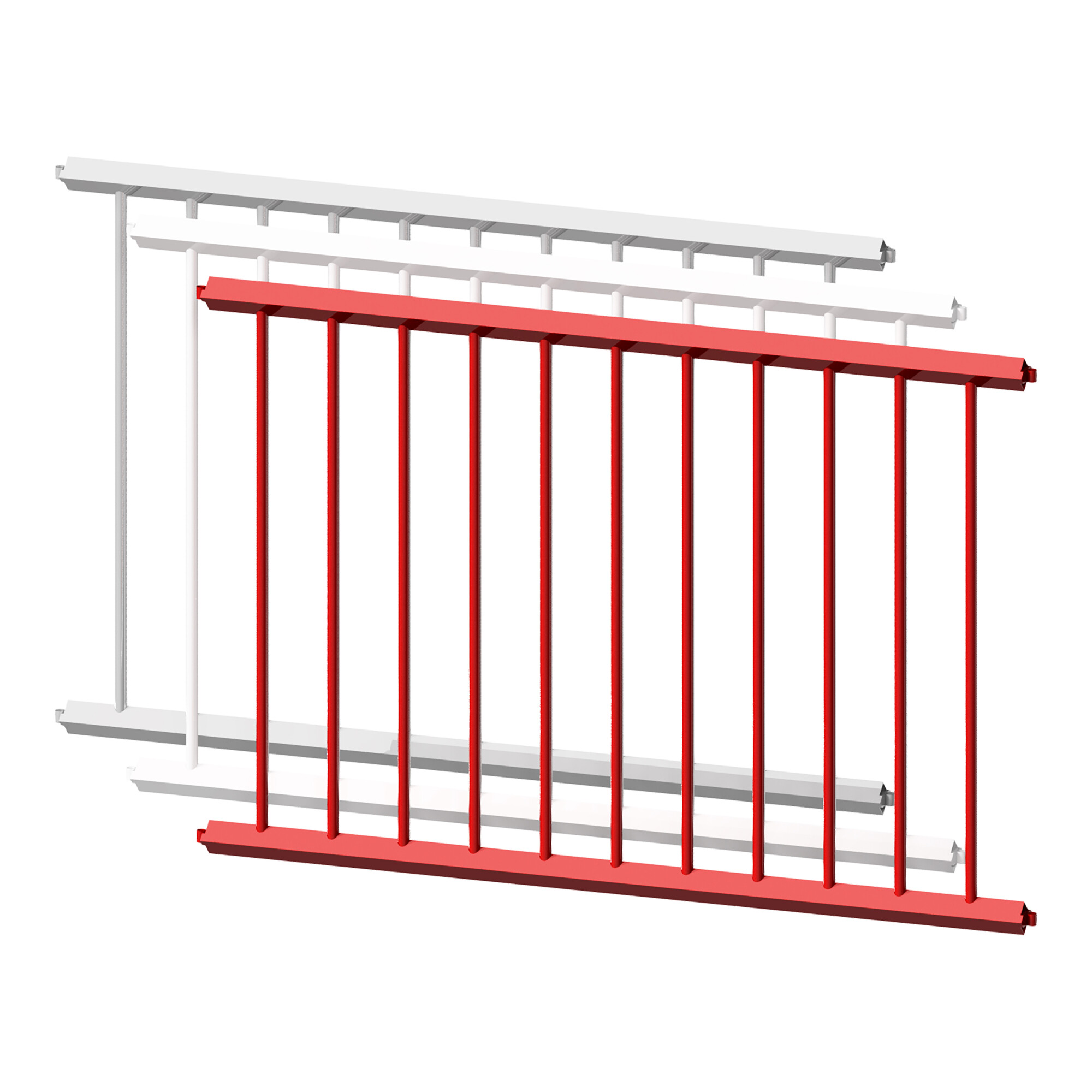 Schake Schutzzaun, Gitter 750mm rot, beschichtet