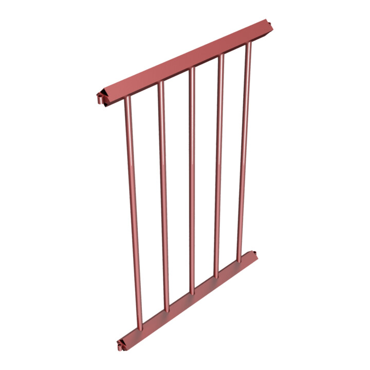 Schake Schutzzaun, Gitter 750mm rot, beschichtet