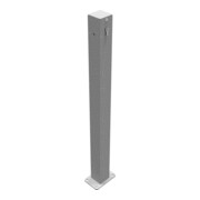 Schake Sperrkettenpfosten 4711P Vierkantrohr 70x70mm, Überflur 900 mm + Schließmechanik, Profilzylinderschloß, feuerverzinkt-5